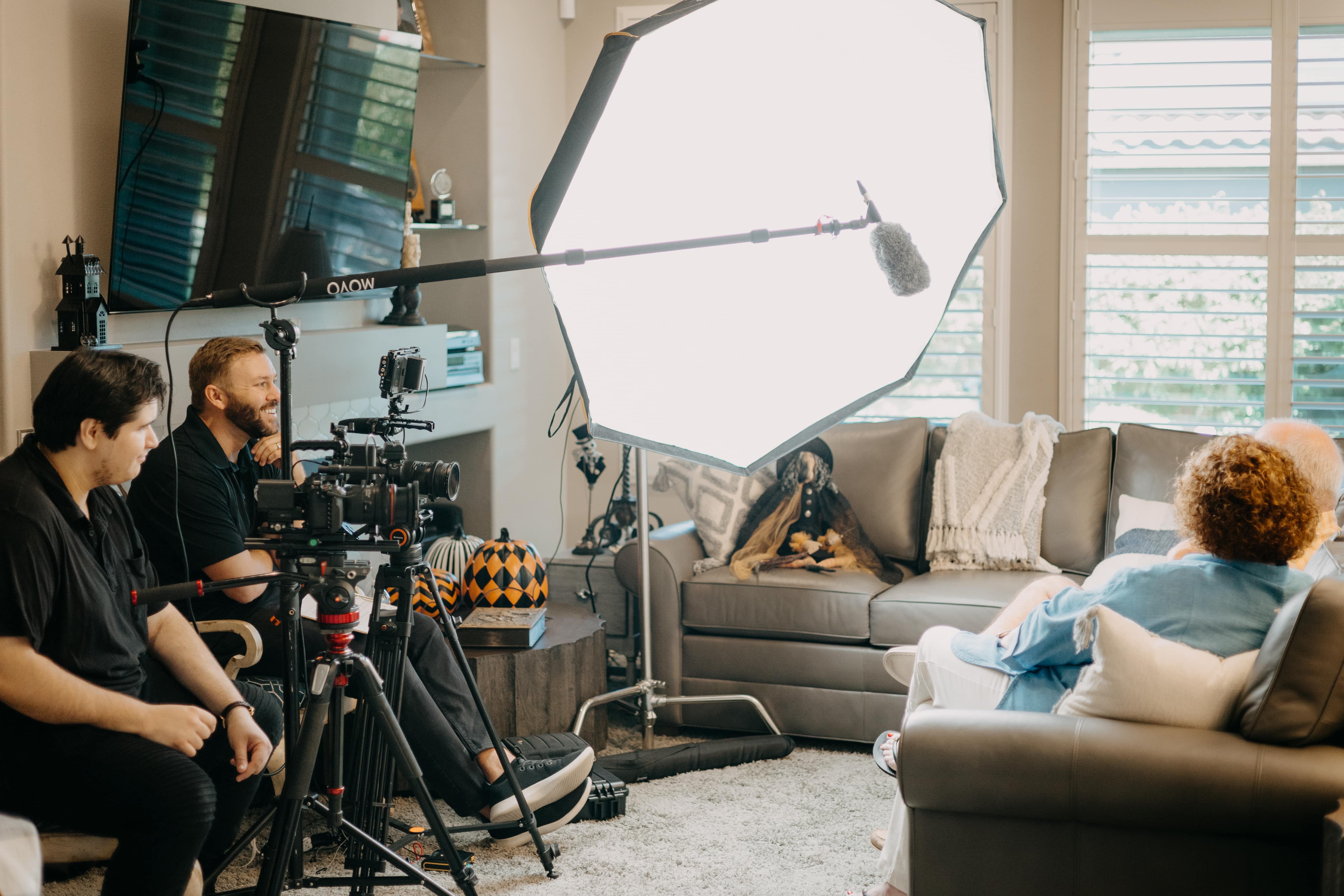 Lighting and camera preparation